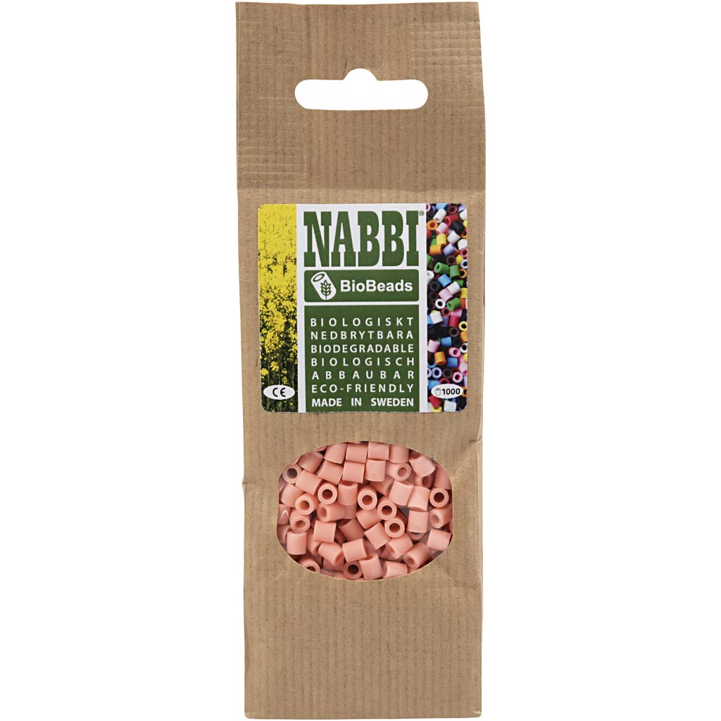 Creativ company nabbi bioperles 5x5mm saumon - 1000pcs.