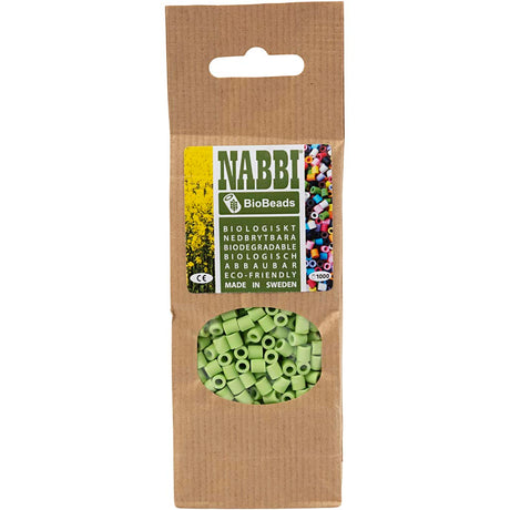 Creativ company nabbi bioperles 5x5mm vert pastel - 1000pcs.