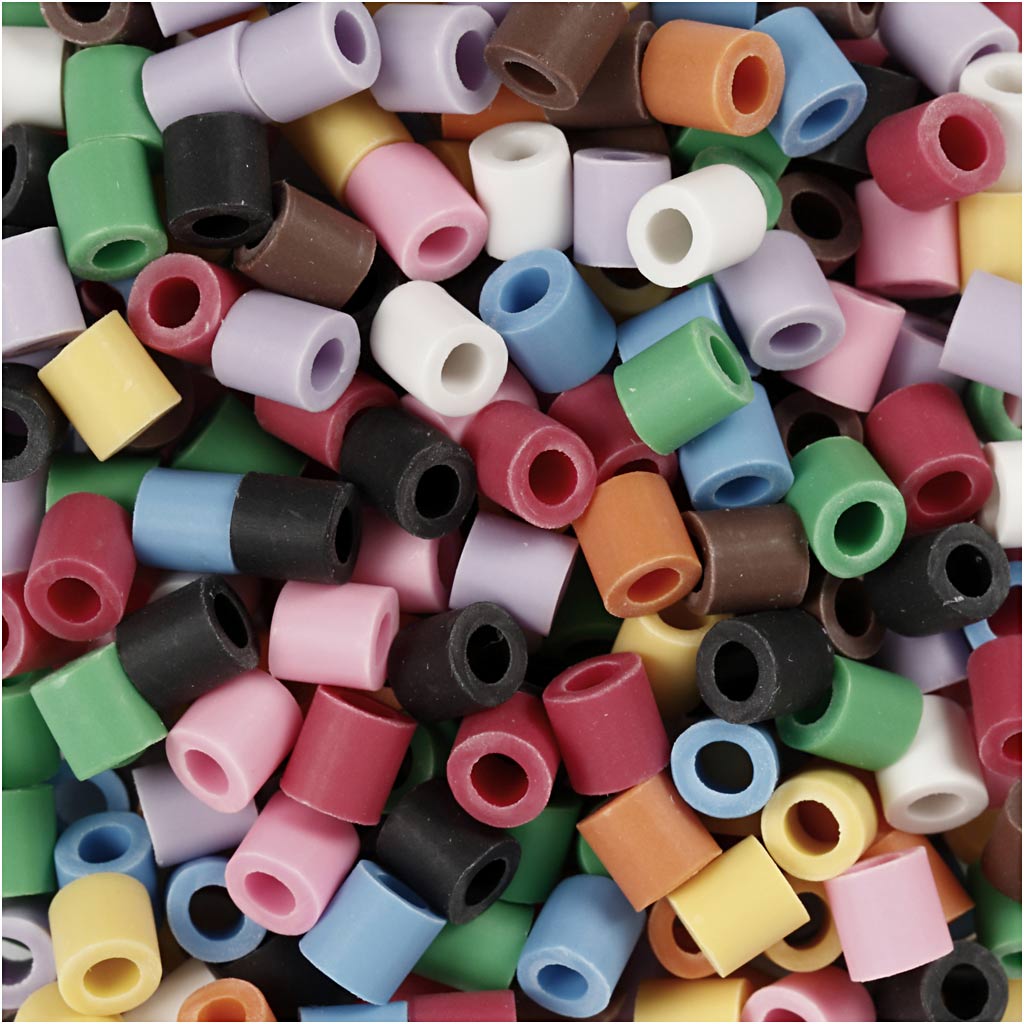 Creativ company nabbi biobeads 5x5mm différentes couleurs - 1000 pcs.