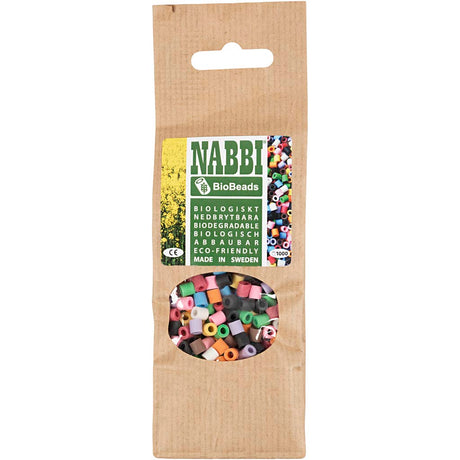 Creativ company nabbi biobeads 5x5mm différentes couleurs - 1000 pcs.