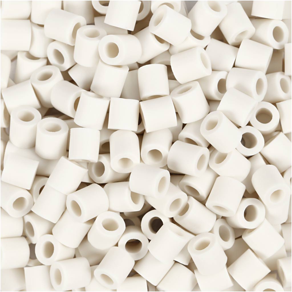 Creativ company nabbi bioperles 5x5mm blanches - 1000 pcs.