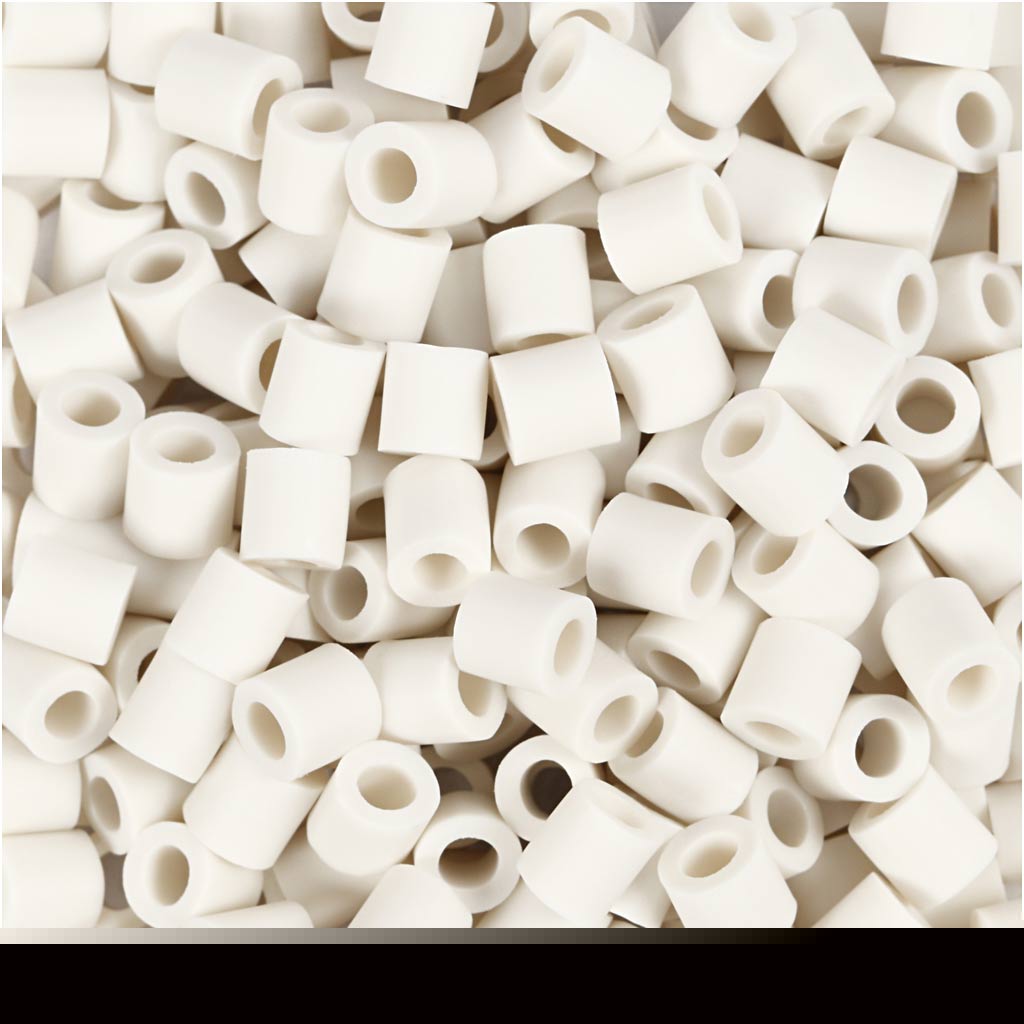 Creativ company nabbi bioperles 5x5mm blanches - 1000 pcs.