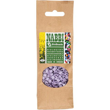 Biobilles Nabbi de , taille 5x5 mm, diamètre de trou 2,5 mm, moyen, violet, 1000 pièces 1 boîte