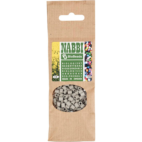 Creativ company nabbi bioperles 5x5mm gris - 1000 pcs.