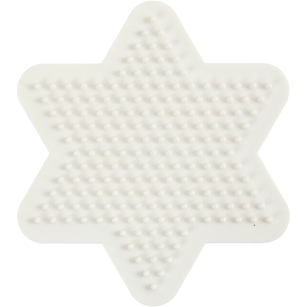 Creativ company plaque de base nabbi biobeads, étoile, taille 9,8x9,8 cm, moyenne, 1 pièce