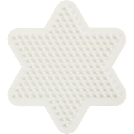 Creativ company plaque de base nabbi biobeads, étoile, taille 9,8x9,8 cm, moyenne, 1 pièce