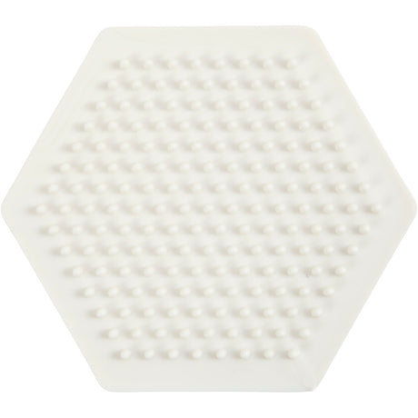 Creativ company nabbi biobeads plaque de base, hexagone, taille 8,5x8,5 cm, moyen, 1 pièce