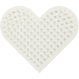 Creativ company plaque de base nabbi biobeads, petit cœur, taille 7x8,5 cm, moyen, 1 pièce