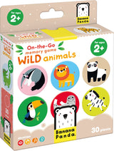 Panda banane, jeu de mémo à emporter, animaux sauvages 2+