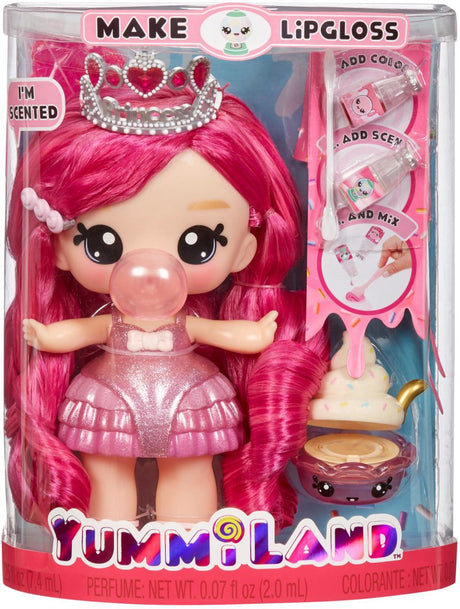 Mga entertainment yummiland grande poupée + brillant à lèvres pet bianca bubblegum