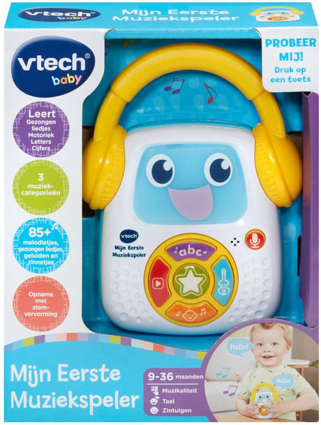 Vtech baby my first music player - interactive toy - incl. 23 mélodies 9 chansons envoyées - cadeau - dès 9 mois