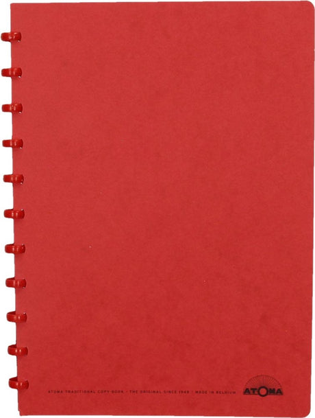 Écriture d'atome | pi a4 | 144pages | à carreaux 5 mm | rouge