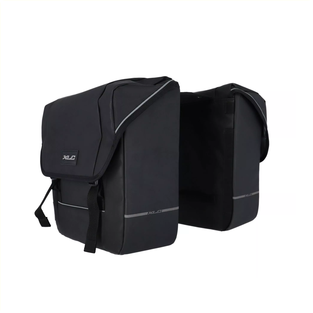 XLC 5: 1 Sac à vélo double, contenu 35L, noir. 35x30x12cm