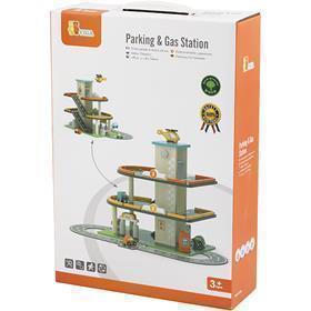 Garage à jouets Viga, dimensions 73x45x40,5 cm, 1 pièce