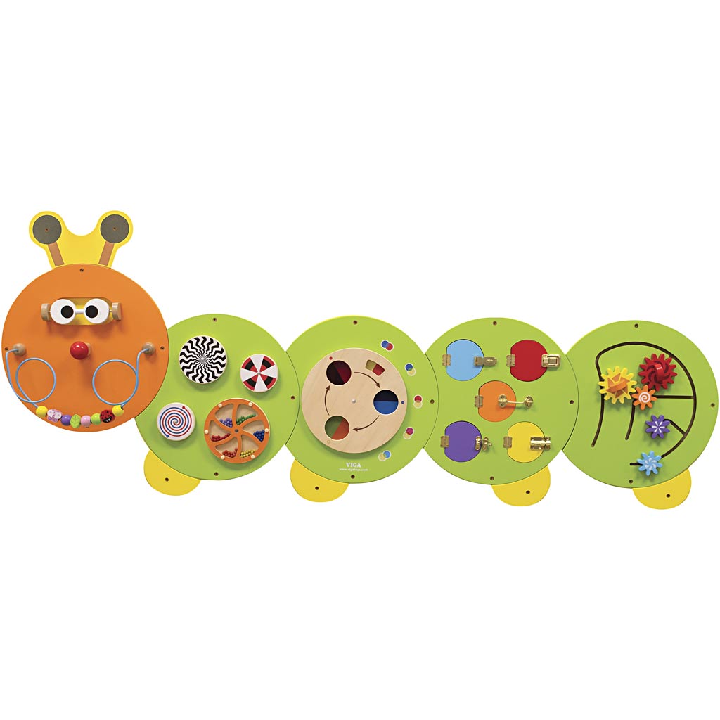Mur de jeu d'activité Viga, h : 83 cm, l : 185 cm, 1 pièce