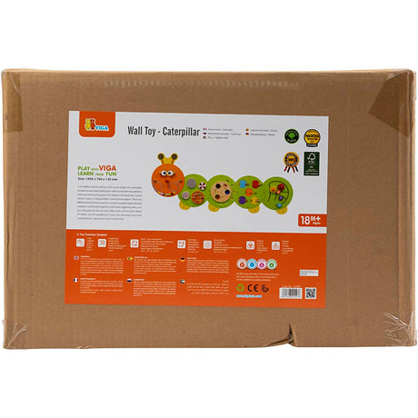 Mur de jeu d'activité Viga, h : 83 cm, l : 185 cm, 1 pièce