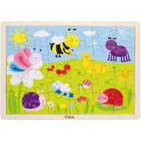 Viga puzzles en bois, taille 30x22,5 cm, 24 pièces, 1 pièce