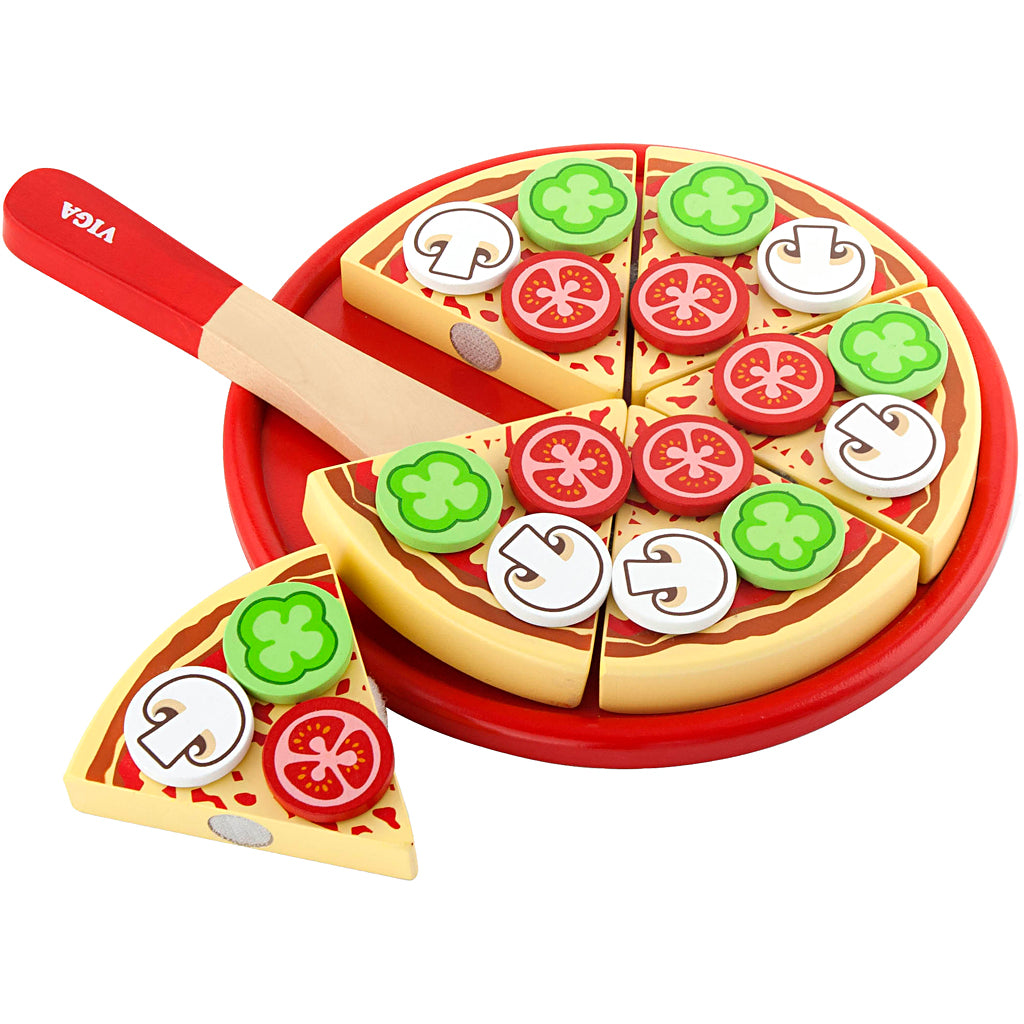 Pizza en bois Viga, taille 23x3,5 cm, 1 pièce