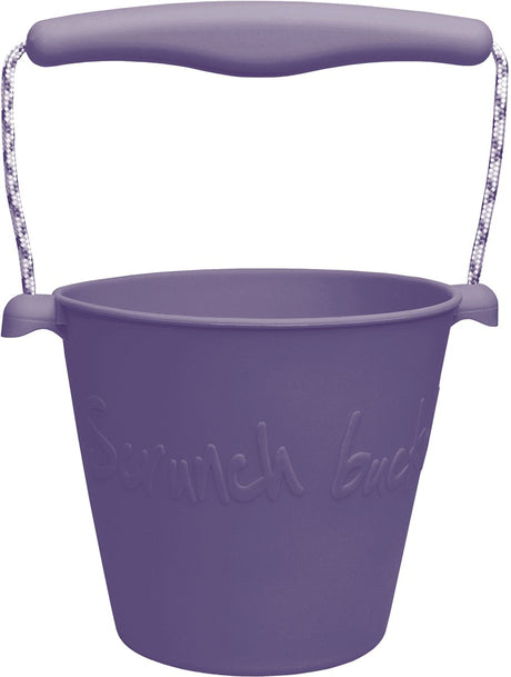 Seau à jouets Scrunch - violet - pliable - recyclable