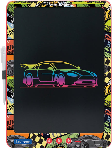 Lexibook 14'' Tablette E-Ink Multicolore d'Apprentissage et de Dessin avec Modèles Accessoire Stylo à Dessin