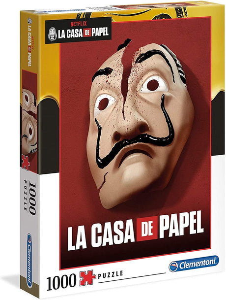 Puzzle Clementoni - puzzle netflix la casa de papel - dalí - 1000 pièces, puzzle adultes