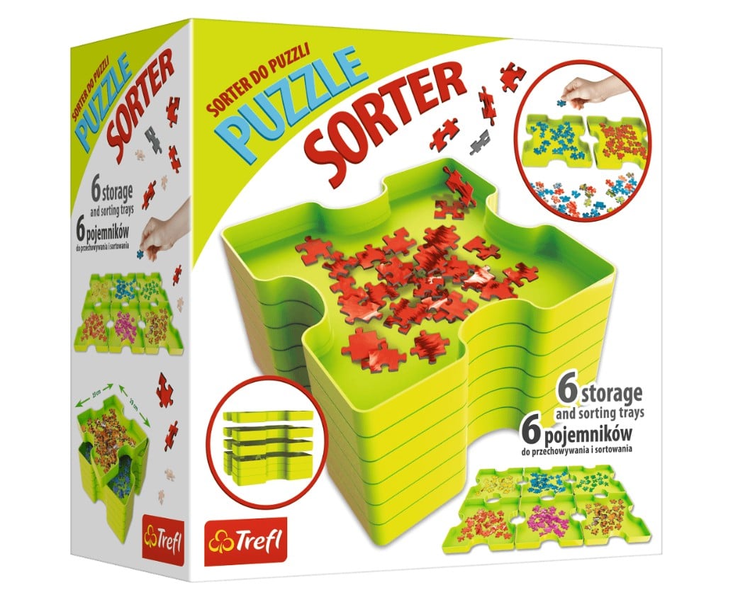 Poubelles de tri rangement puzzle Trefl