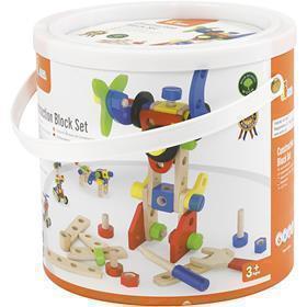 Blocs de construction en bois Viga, 68 pièces 1 jeu