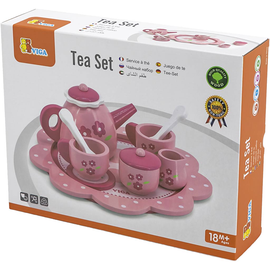 Service à thé Viga, h: 9,5 cm, d 24 cm, 9 pièces 1 boîte