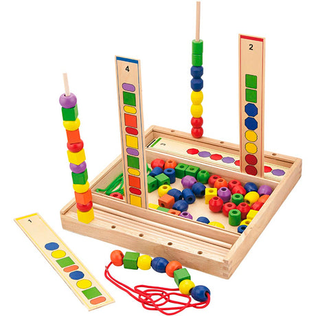 Jeu de perles Viga, h: 4 cm, l: 33 cm, l: 33 cm, 94 pièces 1 boîte