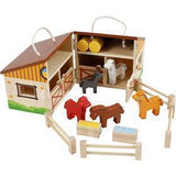 Écurie pour chevaux jouet Viga, dimensions 24,5x16,5x15 cm, 1 boîte