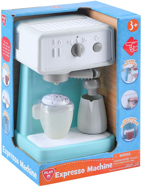 Machine à expresso Playgo blanc bleu - 3 pièces.