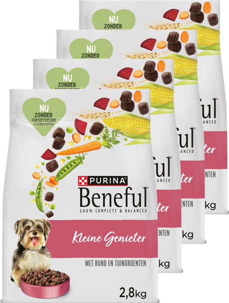 Beneful Little Enjoyer - nourriture sèche pour chiens - bœuf légumes du jardin - 4 x 2,8 kg