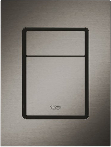 WC à panneau de commande Grohe skate cosmopolitan s - vertical - double chasse - graphite dur brossé (anthracite mat) - taille mince