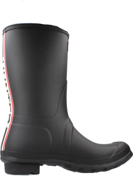 Hunter bottes de pluie originales pour femmes avec logo tricolore et sangle arrière pour dames - taille 39