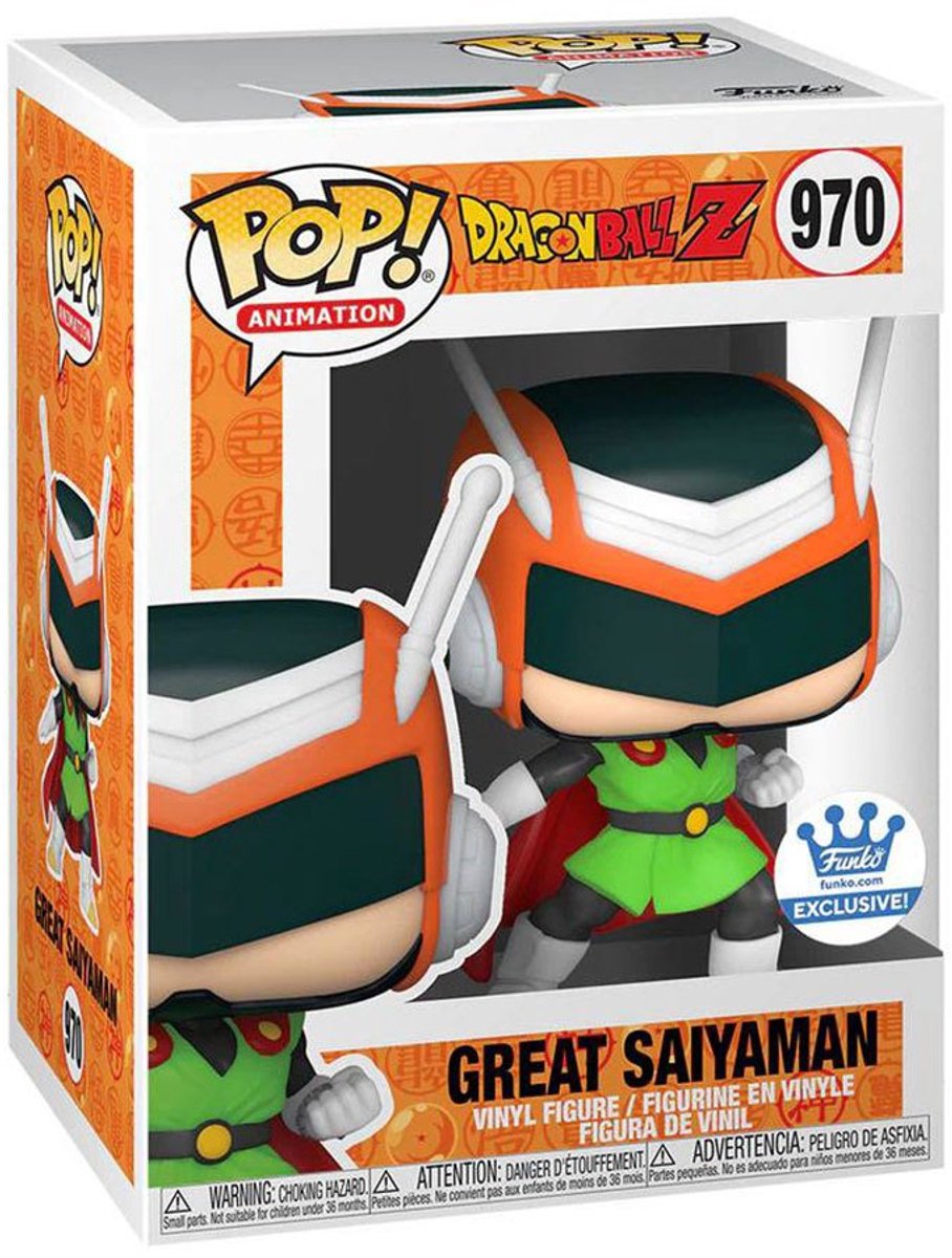 Funko Dragon Ball Z figurine à collectionner pop ! animation grand saiyaman exclusif 9 cm multicolore