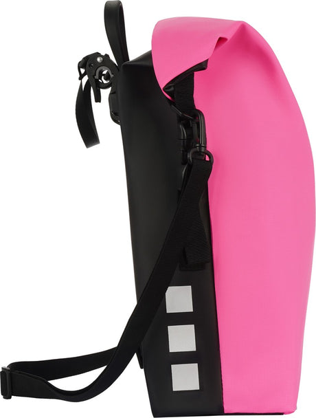 Willex - sac simple - 17 litres - fermeture pliable à rouleau - verrouillable - avec bandoulière - sportif - femme - rose
