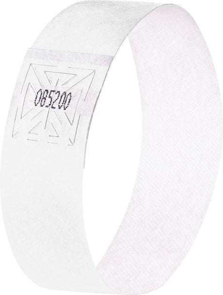 Bracelets événementiels Sigel - super doux - 225x25mm - 120 pièces - blanc - si-eb216