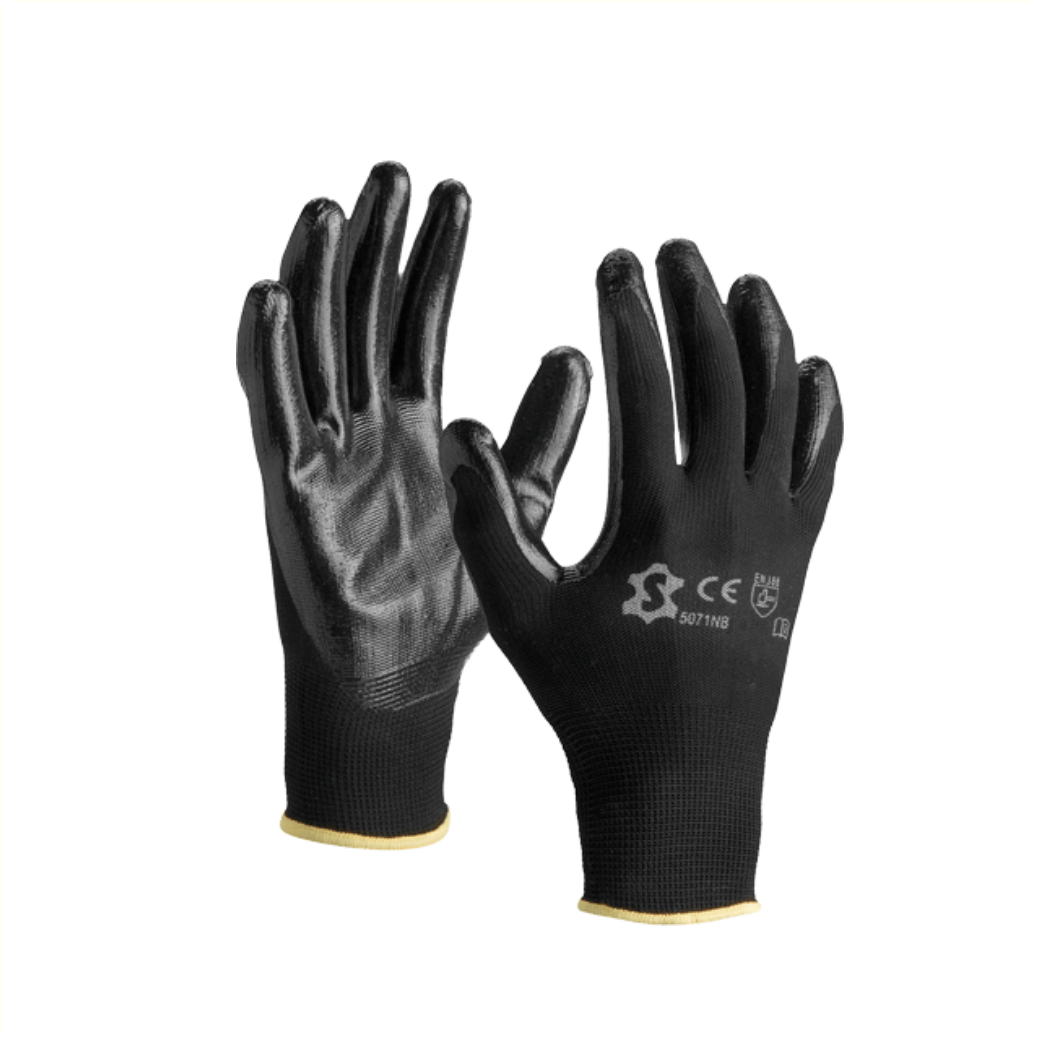 Gants en polyester nitril taille 9 xl