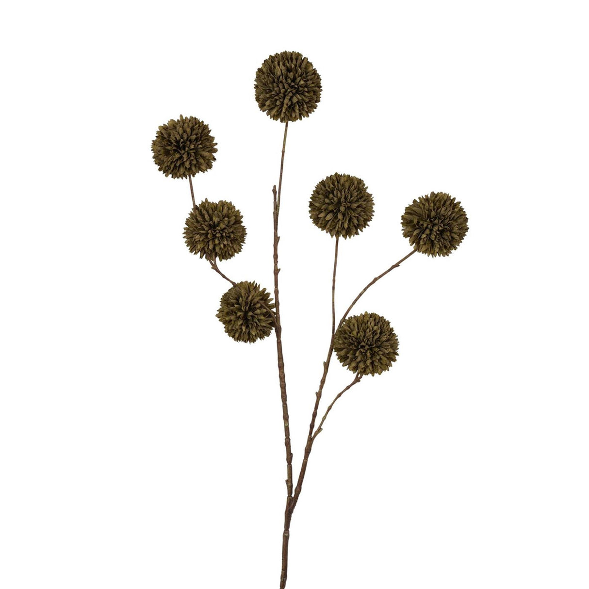 Roberts collection pompon fleur artificielle 98cm vert foncé
