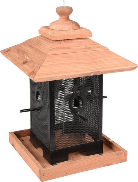 Flamingo Flamingo Vogelvoedersilo Zulma 22 cm Bois noir et marron