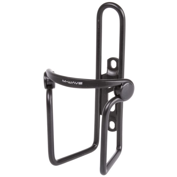 Porte-bidon M-wave aluminium avec colliers PVC - noir