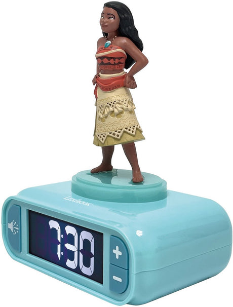 Radio réveil 3D Vaiana avec effet lumineux et sonore.