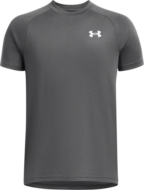 Under armour ua tech 2.0 ss chemise de sport unisexe - gris - blanc