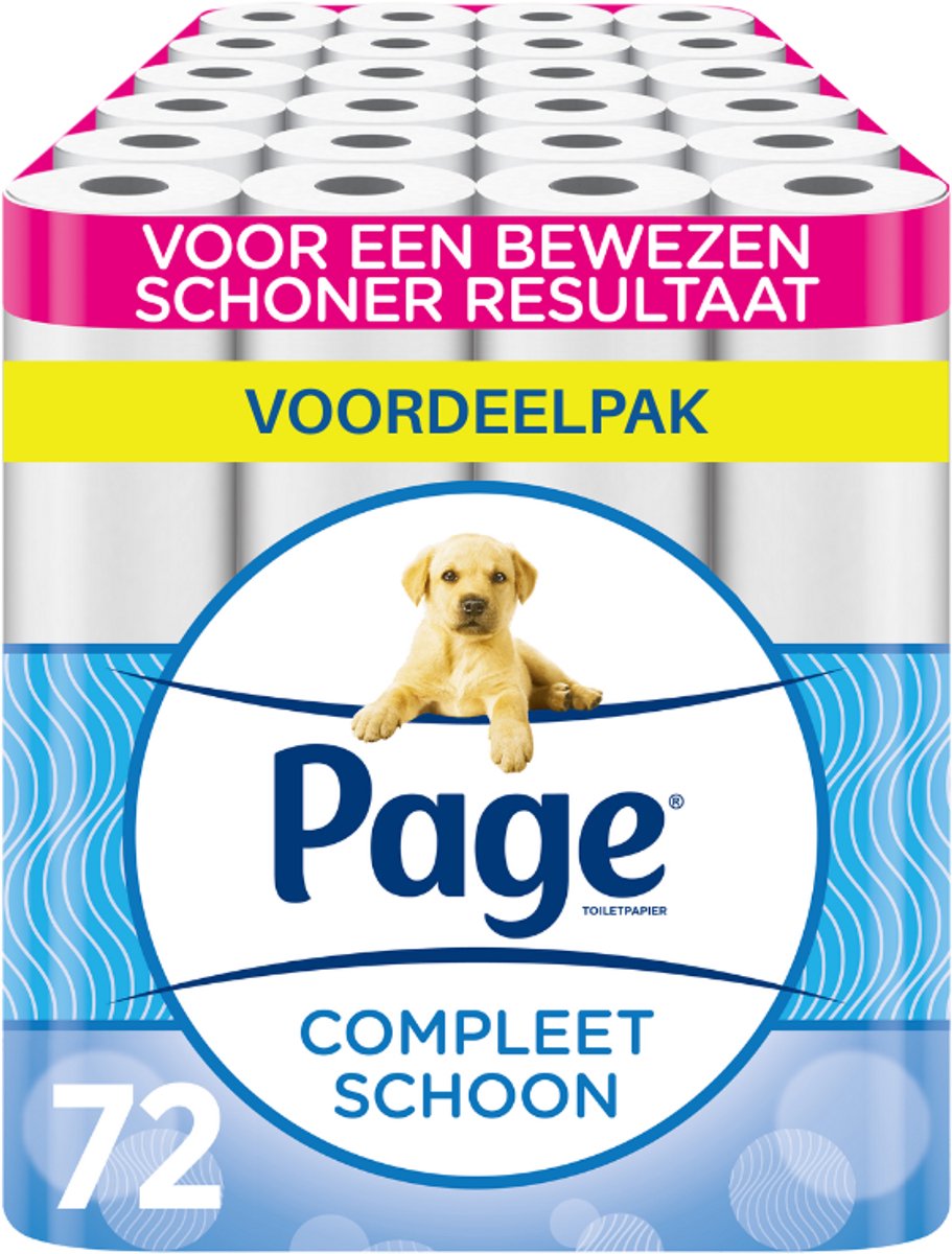 Papier toilette Page ® scottex® - papier toilette complètement propre - 72 rouleaux - pack économique