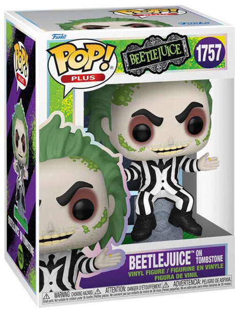Funko Beetlejuice Beetlejuice avec figurine en vinyle tombstone 1757 pop ! multicolore unisexe