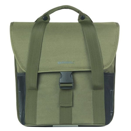 Sacoche de vélo simple Basil Go 16 litres 15 x 29 x 34 cm - vert foncé