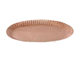 Hbx plateau de vie naturel métal 24x41xh3,5cm rose