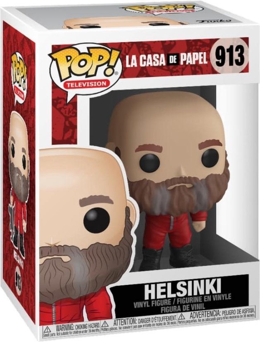 Funko la casa de papel figurine à collectionner pop! tv helsinki 9 cm multicolore