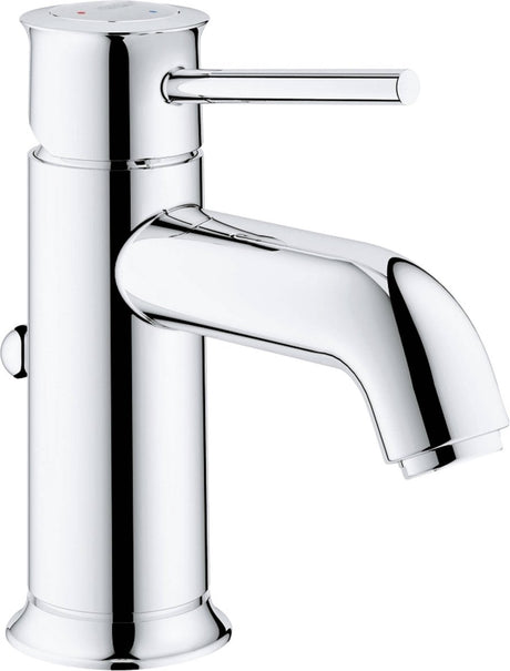 Robinet de lavabo classique Grohe quickfix start avec démarrage à froid et vidage extractible chromé