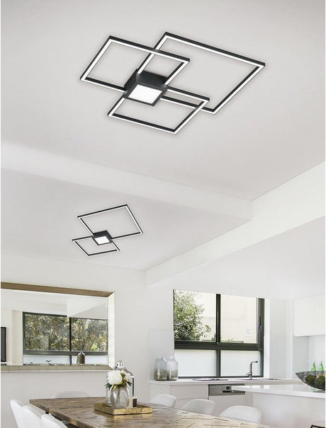 Trio ceiling lamp Leuchten Hydra - anthracite